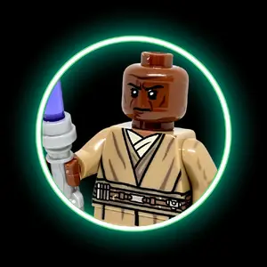 Space SW Clone Wars Mace Windu Jedi Mini Building Figure