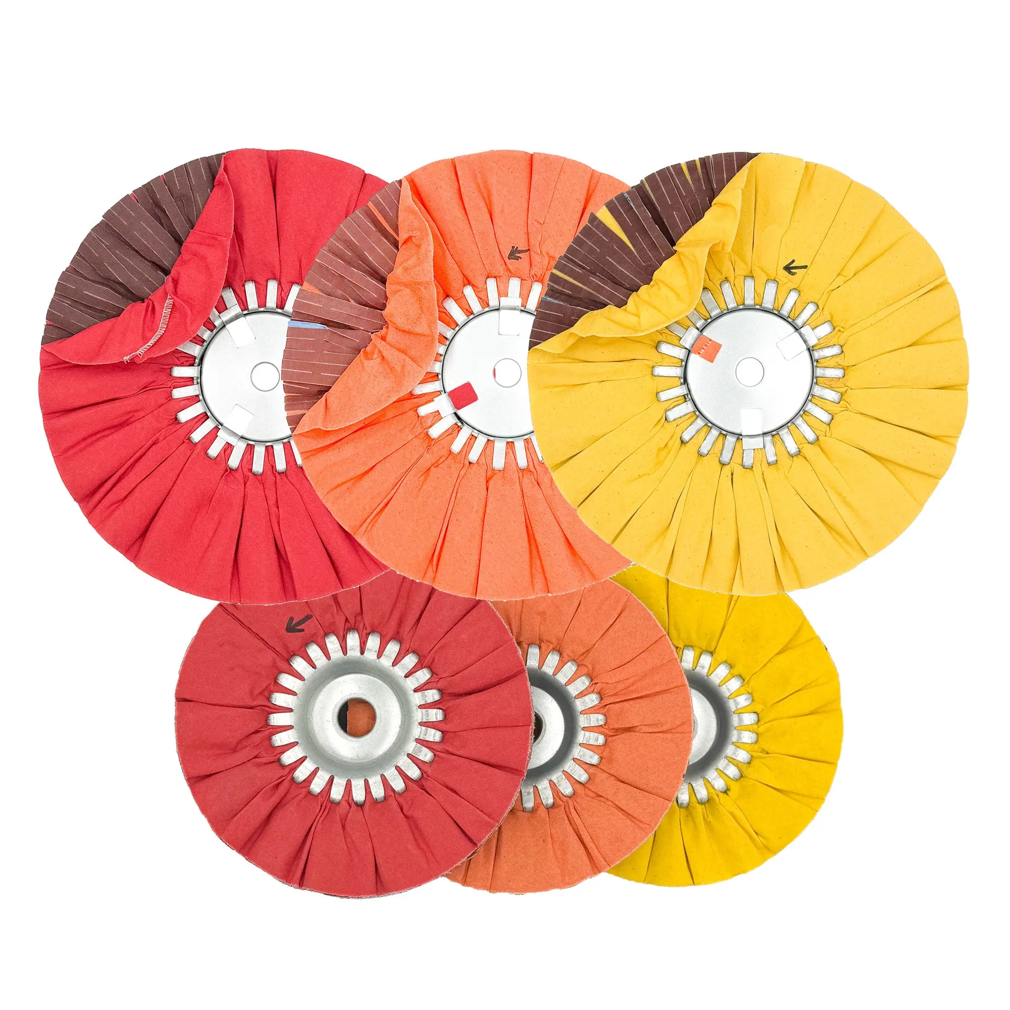 Renegade Products Sanding Airway Buffing Wheel for Metal Polishing and Surface Prep, 12-Ply Flexible Abrasive