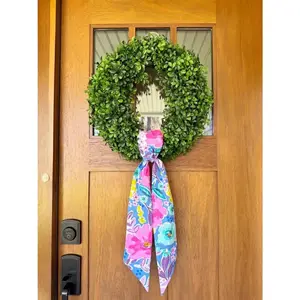 Wreath Sash | Bright Floral| Spring|Summer| Front Door Decor