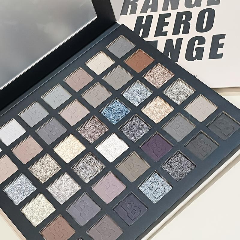 42-Color Smoky Eyeshadow Palette: Matte Shimmer&Glitter-24H Waterproof&Smudge-Proof Highly Pigmented with Natural Blurring Effect | Fine Powder No Fallout Perfect for Halloween Fall Festivities&Christmas Parties Party&Stage Must-Have Great Gift natural  ！