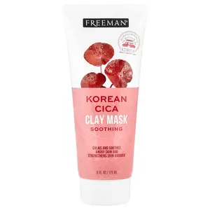 Freeman Beauty Soothing Korean Cica Clay Beauty Mask, For All Skin Types, 6 fl oz (175 ml)