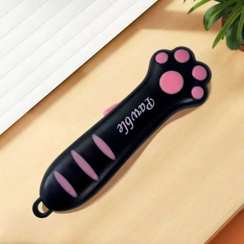 Cute Cat Shaped Box Cutter with Retractable Blade, Perfect for Opening Packages and Sealing Boxes, Fun Gift Idea for Kids and Adults, Cutting Supplies