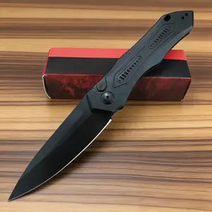 Ker Launch 8 CPM154 Steel Satin Blade Aluminum Handle Auto Folding Knife Outdoor Camping EDC