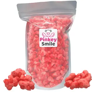 Freeze-Dried Candy Fiery Cinnamon Puffs 1LB Red Puff Candy - Cinnamon Flavored Candy - Deliciously Crunchy, Intense Flavor, Lightweight Snack - Resealable Bag - Ships in Box