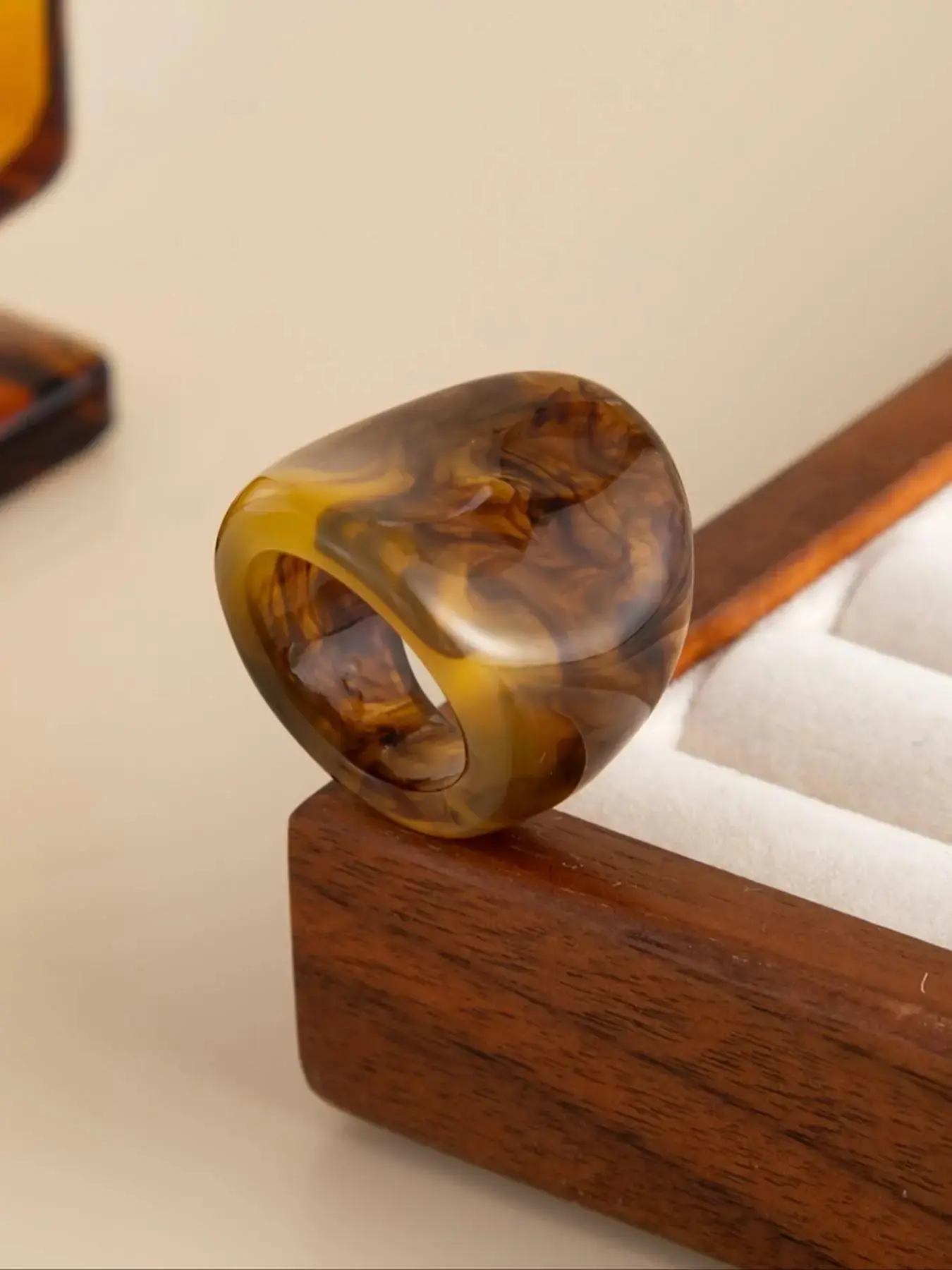 Boho Resin Ring, Geometric Design, Asymmetrical Rings, Handcrafted, Beautiful Rings, Perfect Gift for Women, Ideal for Daily Wear & Special Occasions, Unique Fashion Accessory, Bohemian Stackable Rings