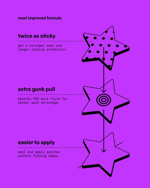 Starface Black Star Pimple Patches, 32 ct Acne Stickers Skin Care Product