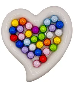 Reflective Color Shift Beads – Glossy Acrylic Beads for Beadable Pens