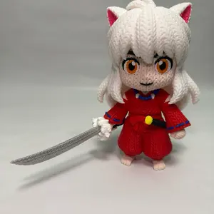 Anime Crochet-Style Figure | Handmade Look 3D Print