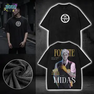 Midas Fornite Game Graphic Tee, Streetwear Gaming Shirt, Vintage Washed Cotton T Shirt for Men Women, Casual Outfit, Gamer Gift, Everyday Wear Street Style