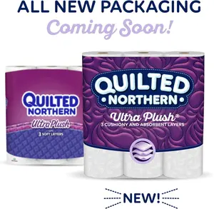 Quilted Northern Ultra Plush Toilet Paper, 48 Double Rolls, 48 = 96 Regular Rolls, 3 Ply Bath Tissue, 12 Count (Pack of 4)