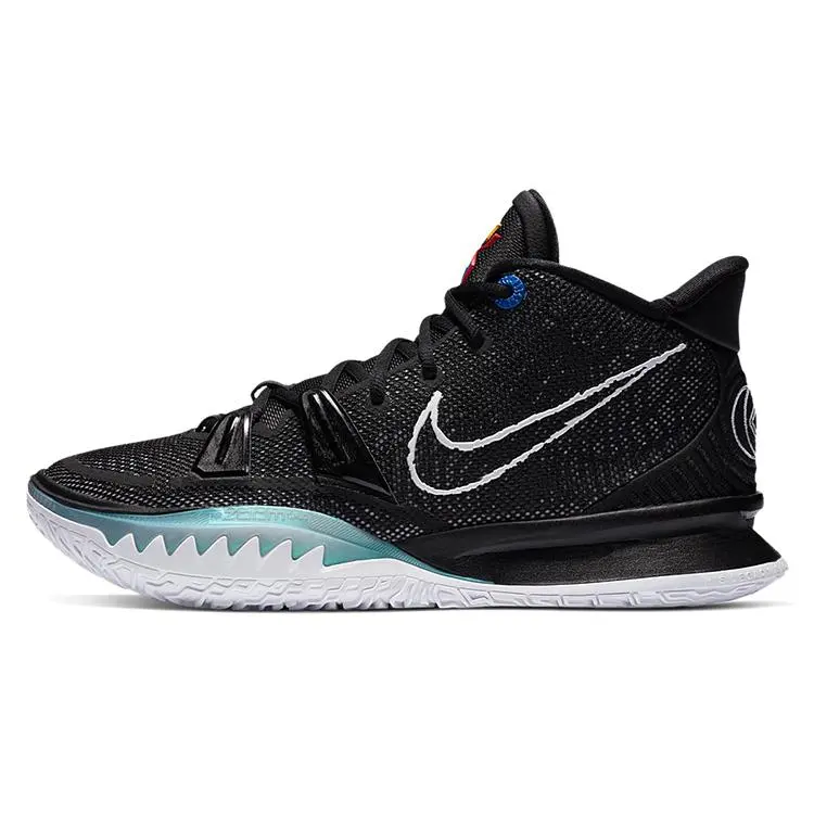 Nike Kyrie 7 Ep BK Black' Cushioned Durable Mid Top Basketball Shoes Unisex CQ9327-002