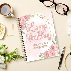 Birthday Blessing Memory Book, Collect and Save Greeting Cards, Messages, and Celebration Activities, Keepsake Album for Friends and Family