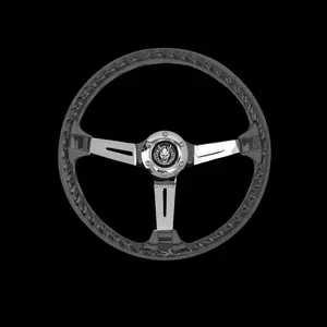Black Rider Rakkī JDM DR-1 Steering Wheel 350mm - Lowered Empire