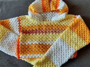 Crochet cropped hoodie