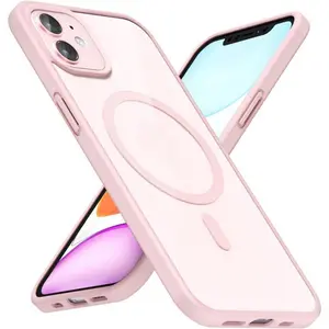 Ultra Slim Case for iPhone 17pro /11/12/13/14/15/16 plus Pro Max Case Clear Compatible with Magsafe, Thin Magnetic Phone Case Compatible with Magsafe, Silicone Bumper & Transparent Hard Plastic Phone Cases for iPhone 17 Pro Max