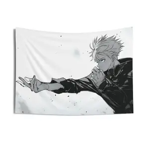 Gojo Satoru Jujutsu Kaisen Anime Flag/Wall Tapestry, Gift For Anime Fans, Room Decor, Wall Decor, Wall Hanging, Wall Tapestries