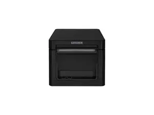 Citizen CT-S601II 3" Direct Thermal Desktop Receipt Printer, 203 dpi, USB, Serial, Ethernet, Front Exit, Black - CT-E651ETUBK