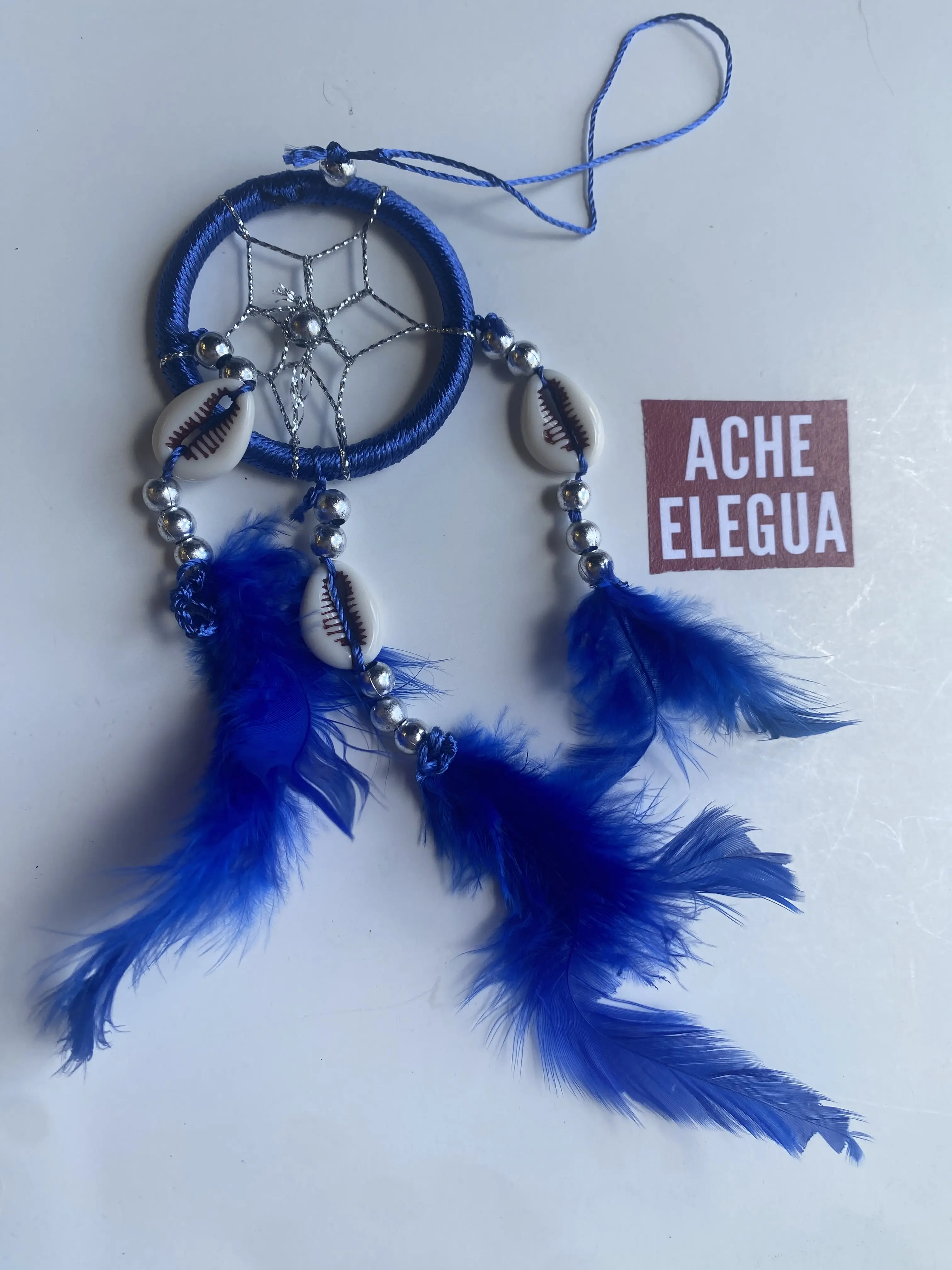 Dreamcatcher Small Blue Feather Hanging Decor for Cars Rooms or Businesses Compact Versatile Design Hangable Ornaments Decoration