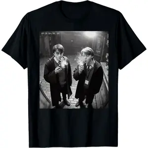 Funny Smoking Shirt, HP Hip Hop Shirt, Gangsta Half Blood, Harry Meme, Potion Master, Ron Meme Shirt, Movie Shirt, Gift for Harry Fans.