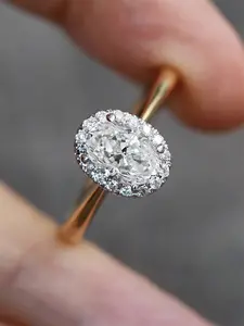 1 PC Charm Cubic Zirconia Ring For Women For Valentine's Day Gift Wedding Anniversary Party Jewelry Prong Ring Artificial Zircon Rings