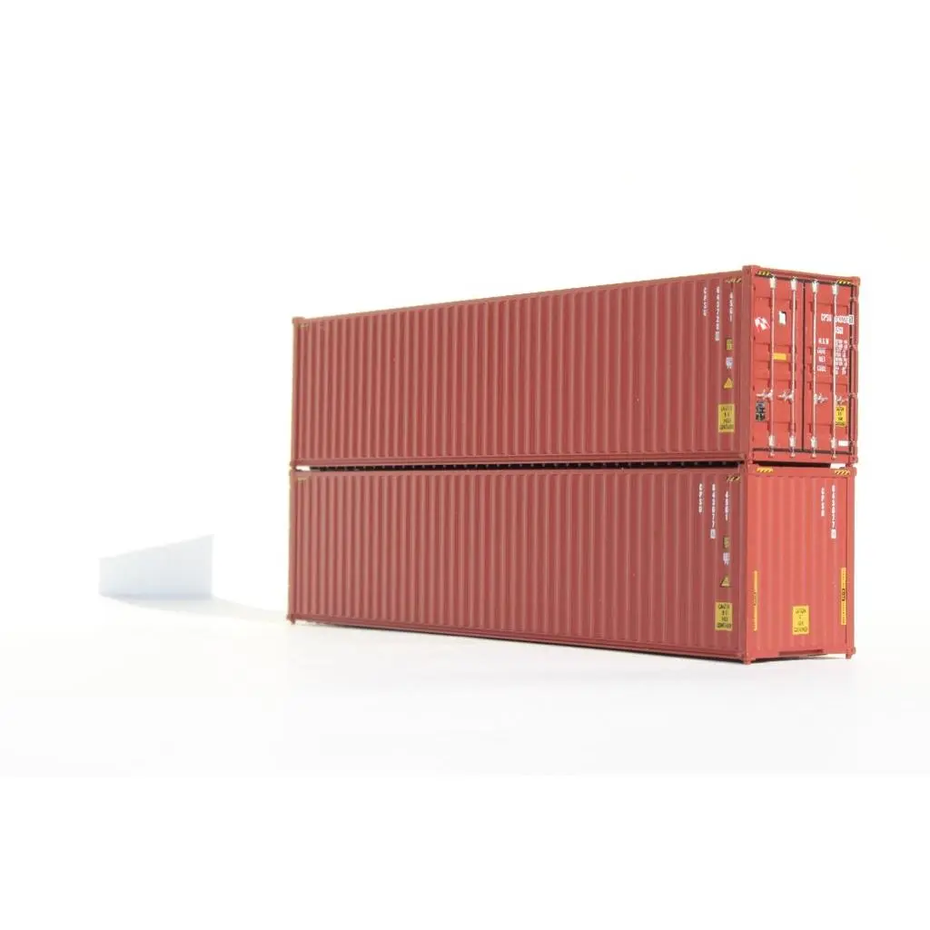 Jacksonville Terminal Company 405005 CP SHIPS 40' HIGH CUBE containers with Magnetic system, Corrugated-side. JTC# 405005, N Scale