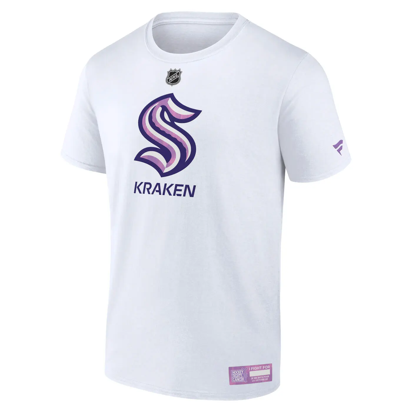 Seattle Kraken 2024-25 Hockey Fights Cancer Tee