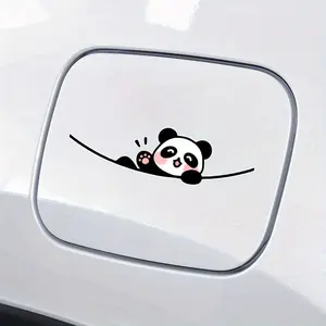 Durable Waterproof Panda Cartoon Vinyl Sticker, Suitable for Cars, Trucks, Laptops - Windows, Bumpers, Fuel Tank Caps, Scratch Resistant Stickers for Laptops, Windshield Sticker, Automobile Decals