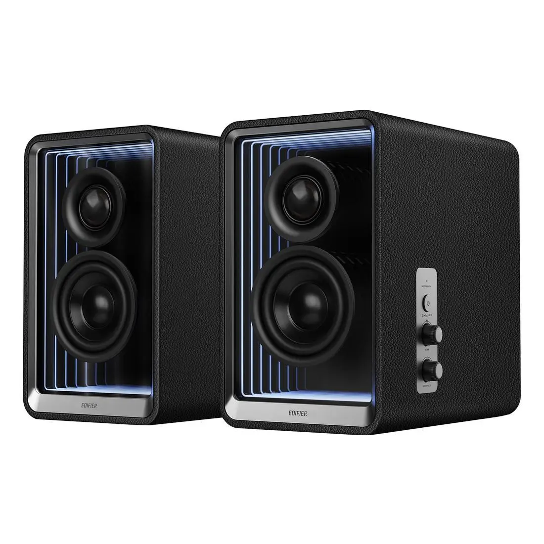 EDIFIER QR65 Desktop Active 2.0 Monitor System | Infinity Mirror LIghting | Hi-Res Audio m | 70W Output Power | Bluetooth m | TurboGaN Charging