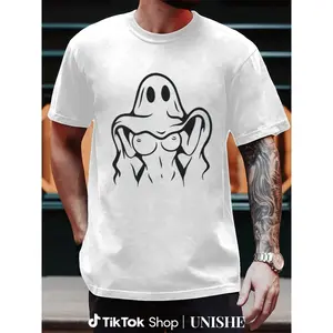 Sexy Boobs Graphic Naughty Ghost Shirt – Unisex Halloween Tee for Men & Women, Costume Alternative