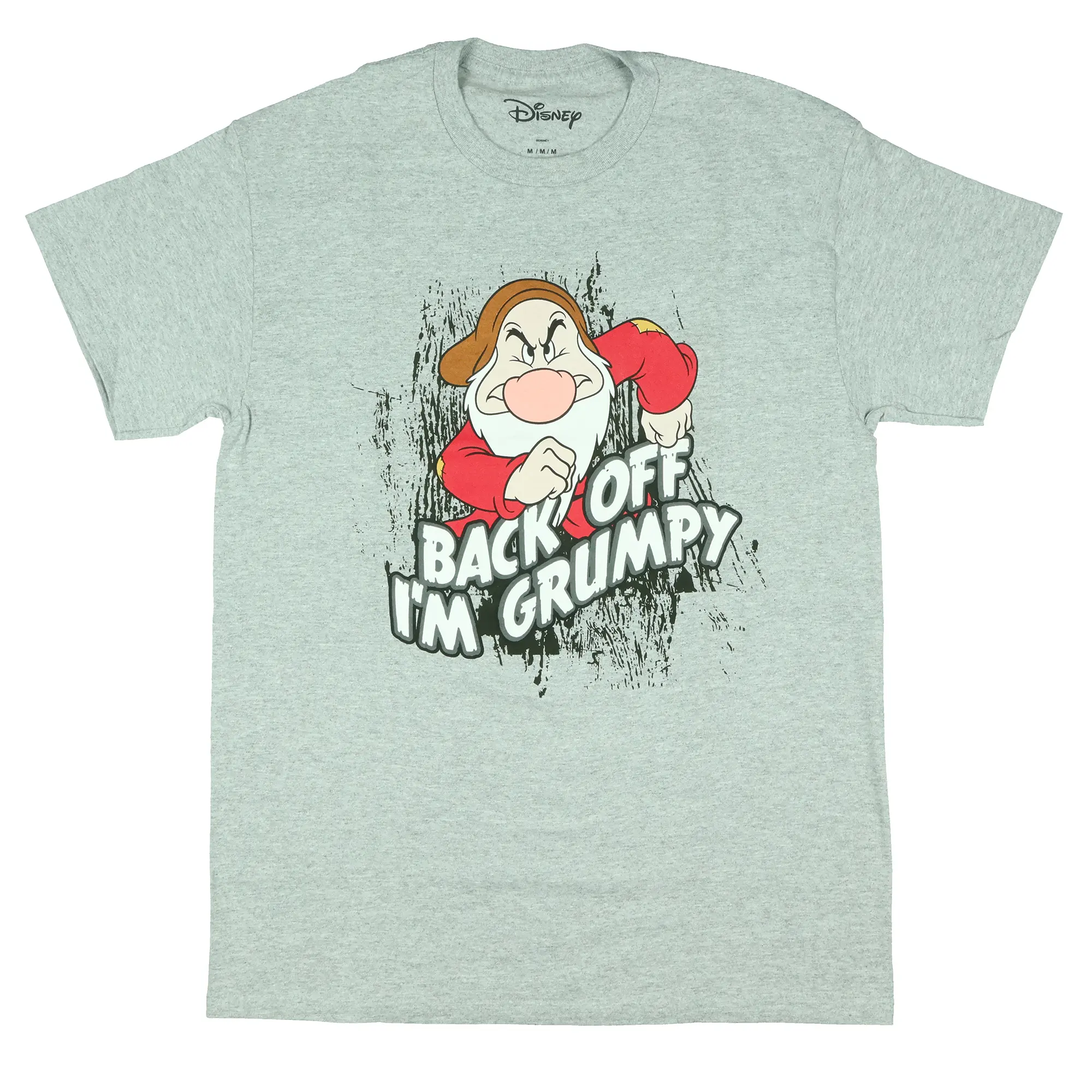 Disney Men's Snow White and the Seven Dwarfs Back Off I'm Grumpy Adult T-Shirt