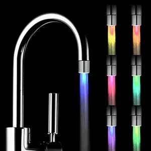 LED Water Stream Faucet Light 7 Colors Changing Shower Spout Sink Tap