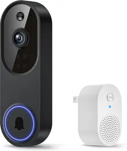 [USA Stock] - 1080p Smart Video Doorbell Camera with AI Motion Detection, Night Vision, Cloud Storage, 2 Way Audio, Battery Powered, 2.4GHz Wi-Fi Only