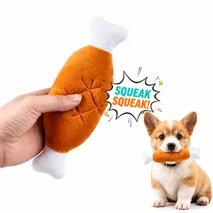Squeaky Plush Bone Dog Toy for Dogs & Cats | Soft Interactive Chew Toy for Puppies, Teeth Cleaning & Stress Relief