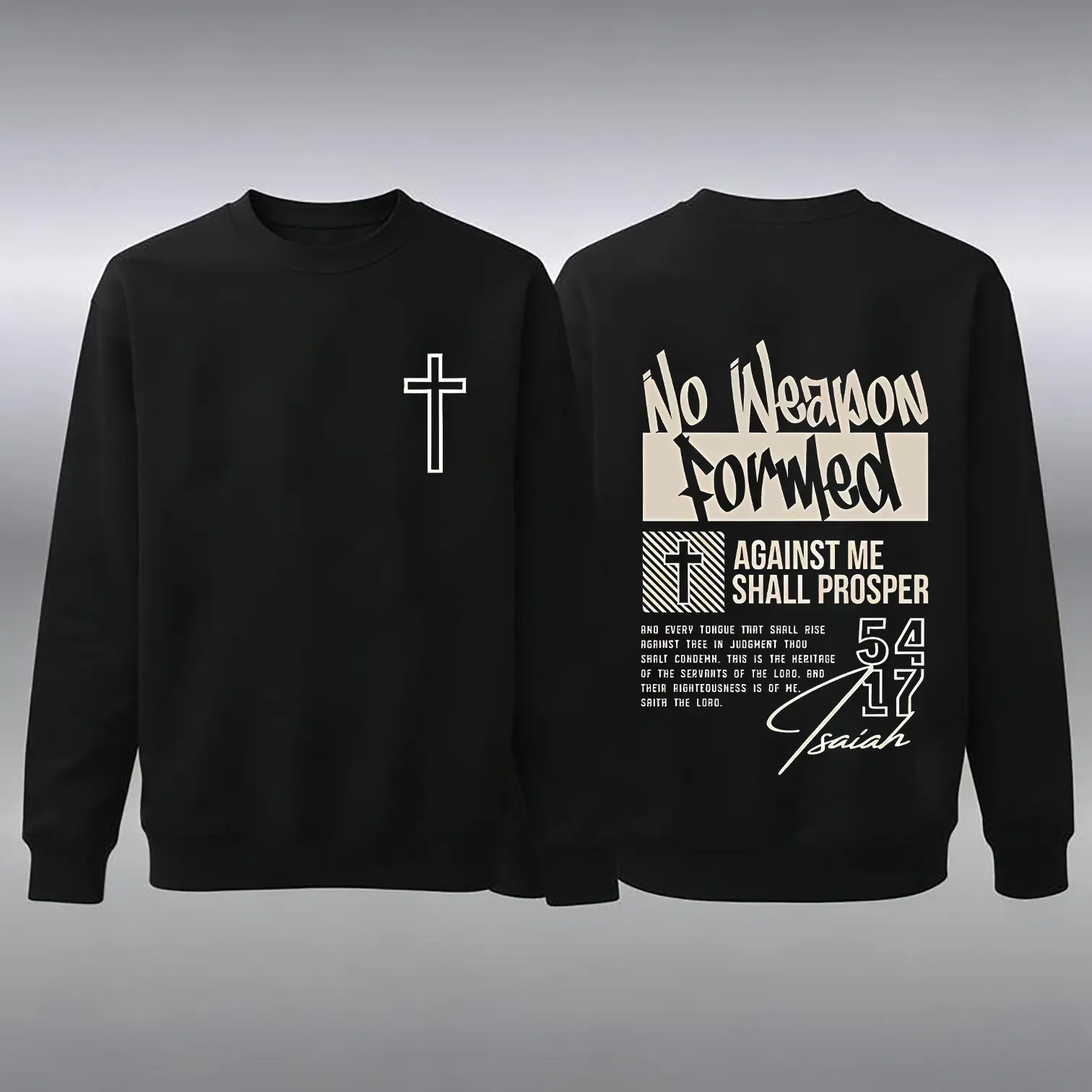 hoodless sweatshirt-black