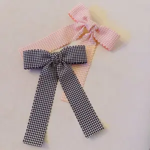 Ellison and Young Precious Scallop Edged Bow Hair Clip Set Of 2
