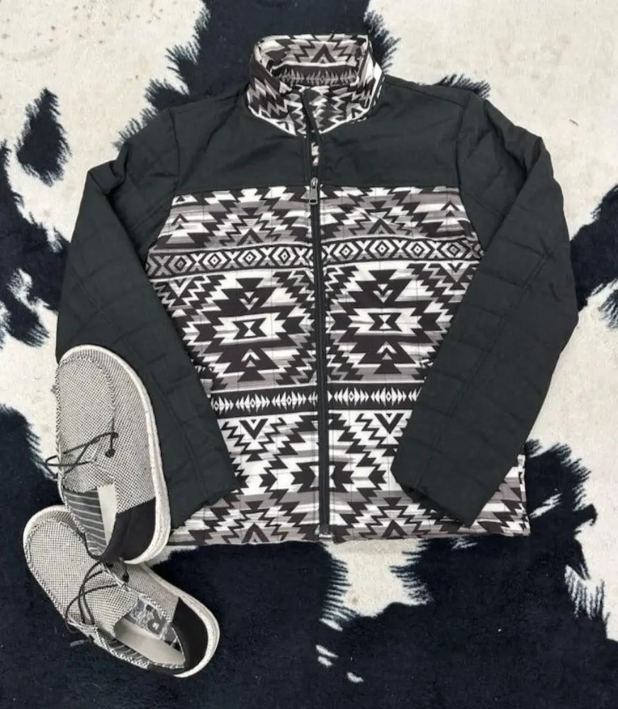 Men's Softshell Quilted Aztec Jacket Men's Softshell Quilted Aztec Jacket