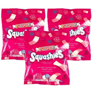 Smarties Squashies, 5 Ounce Bag, Allergen Free Gummy Candy (Pack of 3)