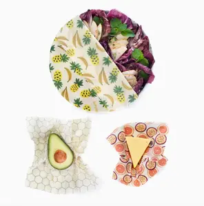 Beeswax Food Wraps “Beginner” Set of 3 Sizes