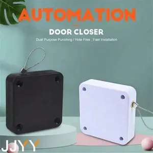 Automatic Door Closer Easy to Install, Adjustable Surface Mount No Drilling Required, with Sensor Soft Close