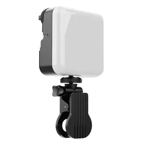 Portable Selfie Light, 360° RGB Light with Clip, Adjustable Cold & Warm Light Selfie Fill Light, Selfie Mobile Phone Lights, Suitable for Mobile Phones, Cameras, Laptops