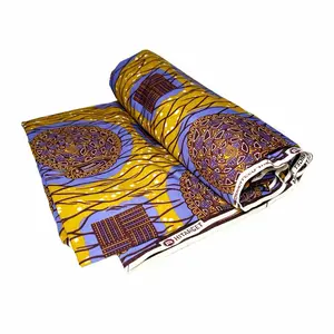 African Wax Print Sold by the Yard, 100% Cotton, Ankara