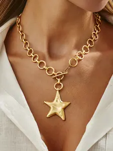 Boho Star Necklace, Fashionable Unisex Jewelry, Elegant Luxury Design for Women, All Seasons Accessory