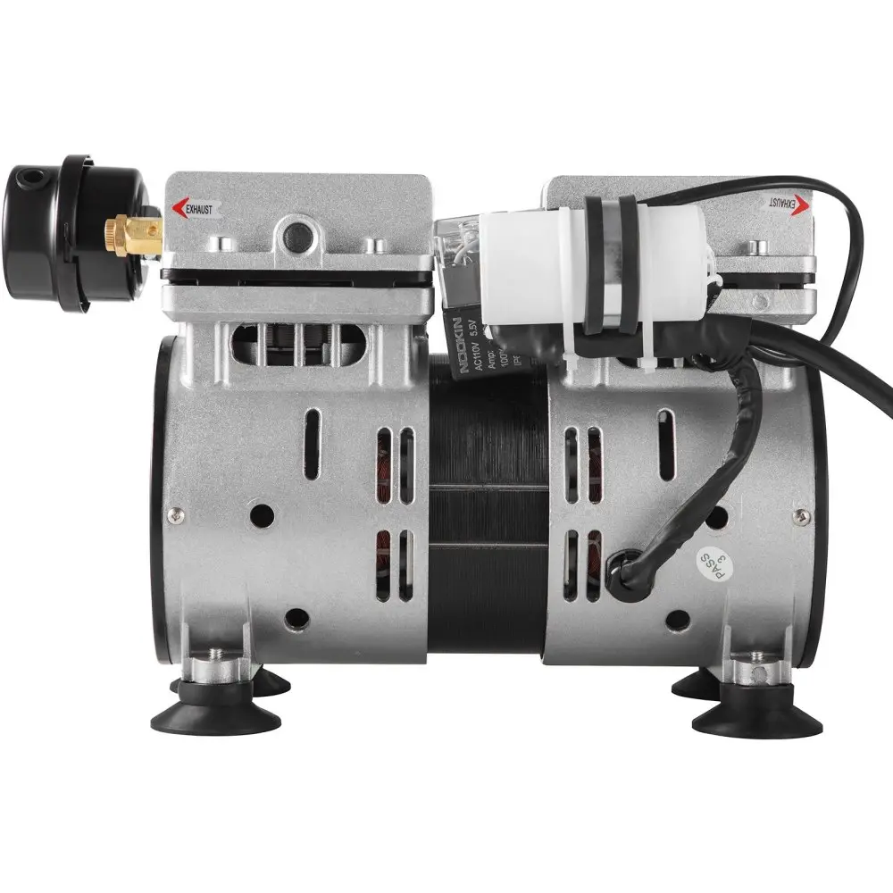 Pond Aeration Kit with 550W 3/4 HP Oil-Free Compressor, 5.2CFM Oxygen Boost Aerator for Up to 3 Acre 50' Fish Lake, 2 100' Weighted Tubings, 2 Diffusers, Rubber Mounts, 65db Silent Operation