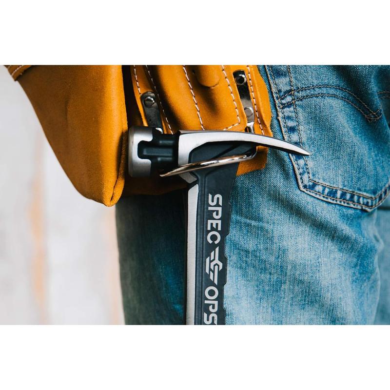 Tools Framing Hammer, 22 oz, Rip Claw, Milled Face, Shock-Absorbing Grip, 3% Donated to Veterans Black/Tan