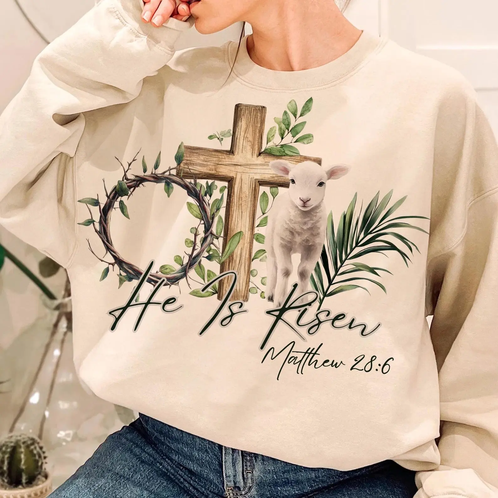 He Is Risen DTF Transfer - THIS IS NOT A SHIRT