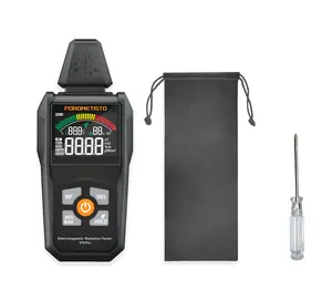 POROMETISTO-ET01Pro 5-in-1 Electromagnetic Radiation Detector, Tri-Axis Sensor EMF Meter, High Frequency 30MHz~8GHz,Temp Humidity Radiation Tester for Home Office Industrial Use