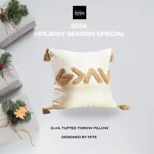 Fete G>HL - Greater than the highs and lows - Tufted Throw Pillow