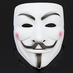 [Horror Cosplay Mask] 10 Masks V Monster Mask |   White Hacker Step Dance Mask, Horror Theme Movie Cosplay, Makeup Ball Dress up Prop, Unique Graduation Season Party Festival Accessories