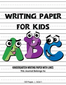 USED-Kindergarten writing paper with lines for ABC kids: 120 Blank handwriting practice paper with dotted lines by John, Smith (Paperback)