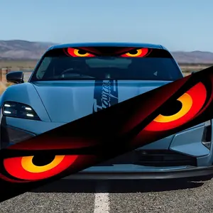 A pair of fierce eye car windshield stickers for Toyota, Volkswagen, Land Rover, Citroen, Honda, Mitsubishi, Ford, BMW, Opel, Porsche, Citroen sedans, SUVs and MPVs Multipurpose Car Decal Decal for Cars